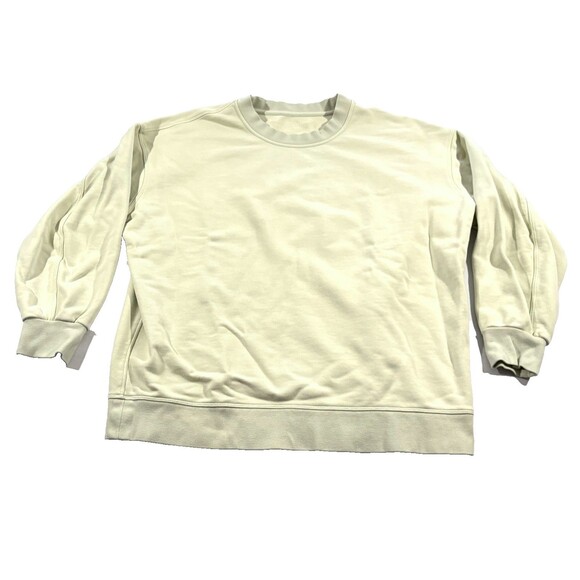 Lululemon Perfectly Oversized Crew Sweatshirt Pale Yellow Softstreme Pullover 10 - Picture 2 of 9